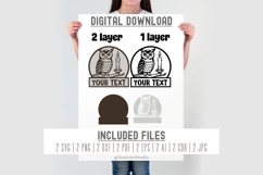 Owl SVG Name Sign | Candle Lantern Clipart | Cricut Cut File Product Image 3