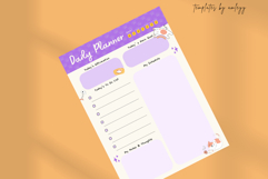 FREE Cat Themed Cute Daily Planner | Editable Canva Template Product Image 5
