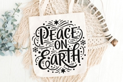 Peace On Earth Svg, Religious Christmas Svg, Faith Svg. Product Image 6