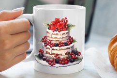 Christmas Cake Clipart, Christmas Cake Clipart Product Image 5