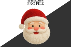 Latch hook yarn Santa head png design for T-shirts Product Image 2