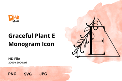 Graceful Plant Monogram Icon Product Image 1