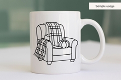 Hand Drawn Cozy Fall Chair SVG Product Image 5