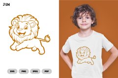 Lion SVG &amp; Clipart - Cartoon SVG Product Image 1