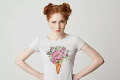 ice cream with a bouquet of roses, peony bouquet, ice cream Product Image 5
