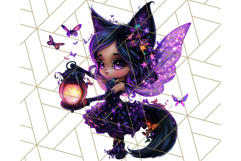 Halloween Fairy Clipart PNG, Cute Chibi Fairy Art Clip Art Product Image 5