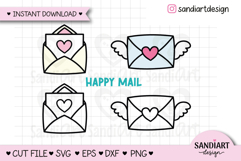 Happy Mail Icon Clipart, PNG, SVG, EPS, DXF Product Image 1