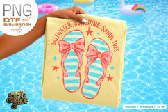 Saltwater Sunshine Sandy Toes png, Beach Summer DTF Product Image 1