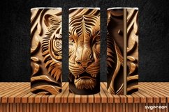 Tiger Tumbler Sublimation | Skinny 20 oz | Tooled Leather Product Image 5