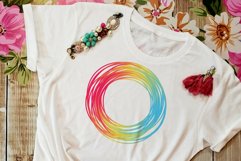 Sublimation Designs for tshirts with Bright colorful circles Product Image 6