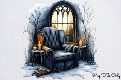 Gothic Spooky Winter Clipart PNG Product Image 1