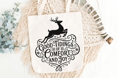 Good Tidings Of Comfort And Joy Svg, Farmhouse Christmas Svg Product Image 5
