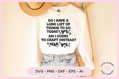 Crafter SVG - A Long List Of Things To Do Today SVG Product Image 2