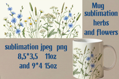 Sublimation herbs and wildflowers mug Product Image 1