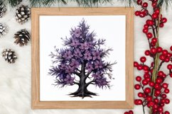 Lavender And Christmas Tree Sublimation Clipart Product Image 4