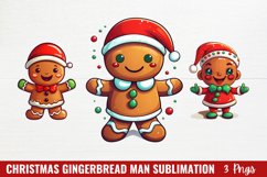 Christmas Gingerbread Man Sublimation Product Image 1