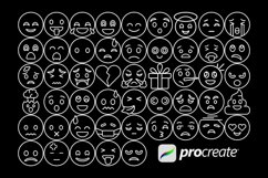 Emojis Set 2 Procreate Brush Stamps, 50 Emoji Stamps Product Image 5