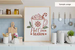 Christmas Hot Cocoa SVG, Christmas Kitchen Cut File Product Image 5