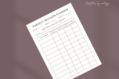Subject Revision Planner Template | Editable Canva Study Product Image 5