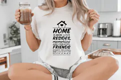 Home is where love resides Family Quotes SVG Design Product Image 5