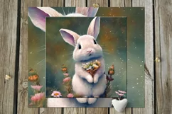 Cute Rabbit | 11 children skinny tumbler Sublimation designs Product Image 5