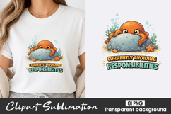 Avoiding Responsibilities Crab Clipart PNG Product Image 1