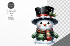 Christmas clipart| Snowman clipart |Christmas sublimation Product Image 1