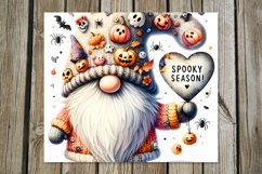 Halloween Gnome | 4 Skinny tumbler sublimation designs PLUS Product Image 5