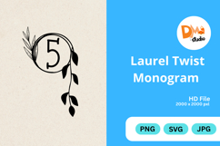Laurel Twist Monogram Product Image 1
