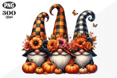 Halloween Gnomes Sublimation - Clipart PNG Design Product Image 1