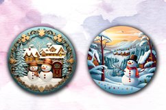 Big 3D Snowman Christmas Ornaments Bundle, Snowman Christmas Product Image 6