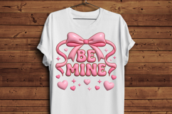 oquette Valentine Sublimation PNG - Be Mine Puffy 3D Text Product Image 5