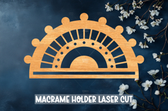 Rainbow Macrame Holder Laser cut, Home decor Laser Cut Product Image 1
