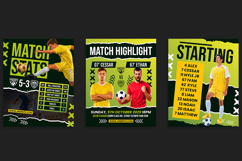 Dynamic Football Sport Social Media Template Product Image 5
