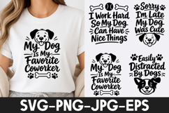 Funny Dog Lover Quotes T Shirt Design SVG PNG Product Image 1