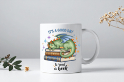 Fantasy Book Lovers Designs PNG Sublimation Dragons,Book PNG Product Image 5