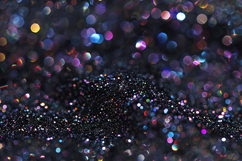 Dark Iridescent Glitter Bokeh Background with Color Sparkle Product Image 1