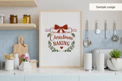 Christmas Kitchen - Rolling Pin SVG, PNG, DXF Product Image 5