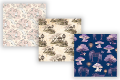 Kawaii Toile Digital Paper Pack, Seamless Cute Japanese Product Image 4