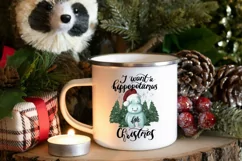 Holiday Quote | I Want A Hippopotamus For Christmas | Design Product Image 4