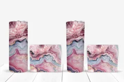 Pink Marble Tumbler Template, Blue Marble Tumbler Design Product Image 5