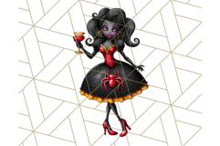 Halloween Monster Clipart PNG, Cute Spooky Characters Product Image 5