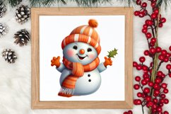 Funny Snowman Sublimation Clipart, Christmas PNG Product Image 4