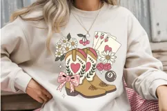 Western Boots Valentine PNG | Cowgirl Heart Boots Product Image 2