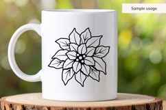 Hand Drawn Poinsettia SVG Product Image 5