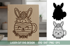 Easter bunny SVG - Laser Cut Design Product Image 3