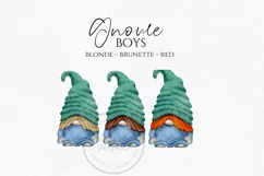 Pastel Family Gnomes | Watercolor Clipart Png Product Image 4