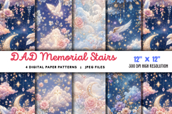 DAD Memorial Stairs Heaven Angel JPG Product Image 1
