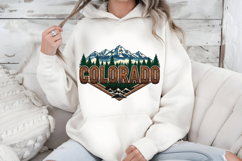 Colorado State PNG, Vintage Mountain Adventure Sublimation Product Image 5
