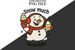 Snowman snack squad png design for T-shirts Product Image 2